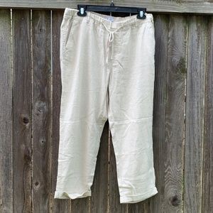 Susina Drawstring linen Pants l Medium